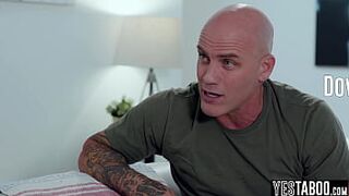 Excited aged step father catfishes and seduces his petite youthful step daughter to rail her