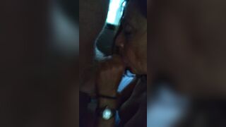 Amateur mother I'd like to fuck Candi Annie Sucks Ramrod and swallows a mouthful of cum from a fan in her RV