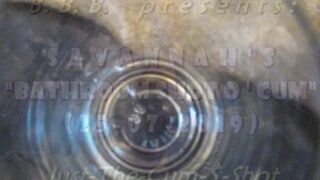 2019 Savannah "Bath Discharged Of Cum" spunk fountain merely