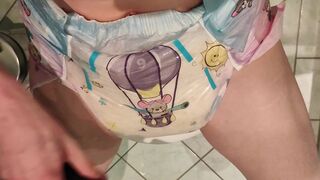 Making Cummies Buzzing My WET ABDL Diaper