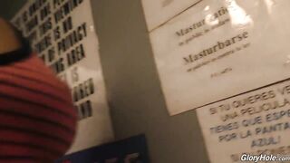 Karlee Grey in sex-shop gloryhole