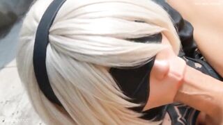 Nier Automata Hardcore,Creampie & Mulit Cum-YoRHa-NieR:2B(CG-Comics)-Aipornmix-[Generated Ai]