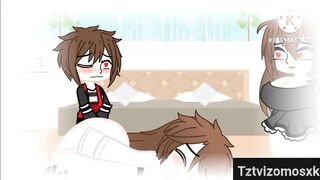 Male masturbates whilst thinking about his massive dream (Gacha Club)