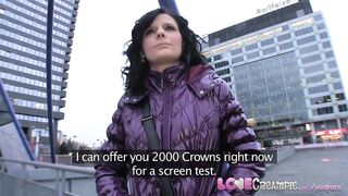 Love Creampie on street screwed in public place for money