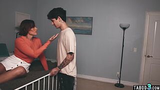 Large bazookas cougar stepmom desires her step sons large weenie