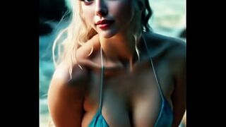 Daenerys Targaryen turning up the heat on the shore in a small bikini. The Mother of Dragons is slaying with her fiery curves! #gameofthrones #daenerys #targaryen #got #daenerystargaryen #disneyedit #shorts #fyp