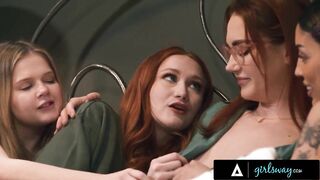 Spooked Hotties Hang With mother I'd like to fuck For Night