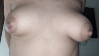 I met this breasty beauty at a party and that babe ended up lactating on my jock