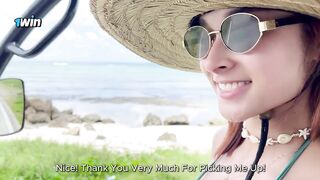 Tourist CREAMPIES marvelous COLOMBIAN honey on an island! - Abella olsen