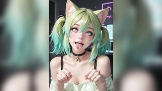 Ahegao Face Compilation AI Generated