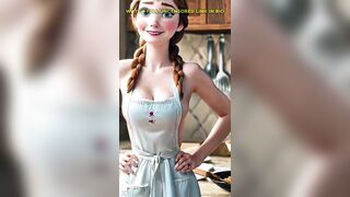 Princess Anna is preparing smth specific in the kitchen. The real question is, who is the fortunate person that babe's cooking for? #disney #frozen #anna #disneyedit #shorts #fyp