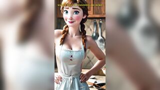 Princess Anna is preparing smth specific in the kitchen. The real question is, who is the fortunate person that babe's cooking for? #disney #frozen #anna #disneyedit #shorts #fyp