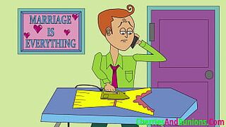 Wife Talking to Spouse on Phone Whilst Cheating