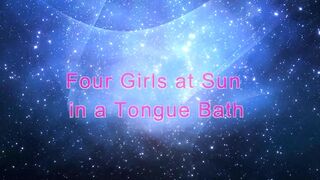 Four Girls at Sun in a Tongue Bath.mp4