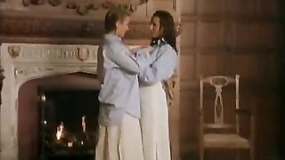 Abigail Olegski has lesbian sex at the fireplace