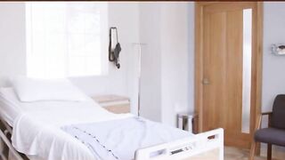 Ebony nurses go girl-girl