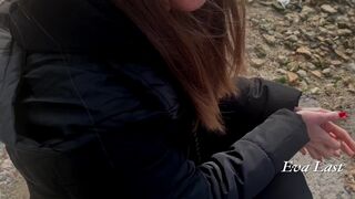 Минет на пляже от блядовитой незнакомки-Eva Final
