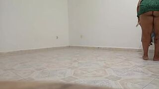 Chunky lady in the apartment next door