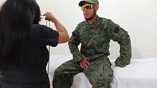 Depraved actions of a Latin chick doctor in a military hospital! That babe shamelessly screws in the centre of a medical appointment. That babe's a medical floozy.