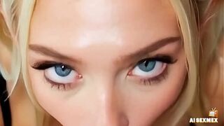 Screwing step sis large booty - climax cunt step sis - Large dick oral sex - Virtual Sex [AI generated]