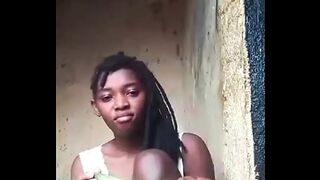 Jocilena - am fine in couch squirting with green banana