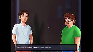 2D Porn Game, Summertime Saga video 115 - 2 Nerds Eating the Old Neighbour