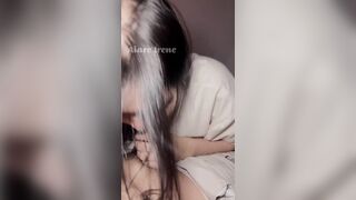 Puppy beauty Sucking my penis So that babe's nice-looking -โดนสาวใส่ฟิลเตอร์น้องหมาจับอมควย ทั้งน่ารักทั้งเสียวควย