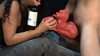 2 demons face to face.. I ate the cum coming without her doll's throat. XattlaLust.