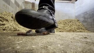 Riding boot ravishing crush. POV giantess, boot worship
