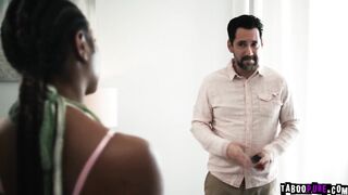 Destiny Mira lets her stepdad Tommy have a smack of what this chab's lusting for