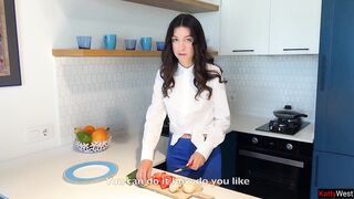Sexy Anal Sex on the Kitchen Table Butt Creampie