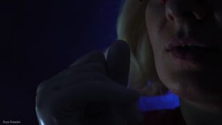 ASMR vinyl nitrile nurse doctor MEDICAL GLOVES FETISH Arya Grander in latex rubber Halloween dress