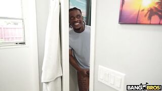 hawt lalin girl take 13 inches monster ebony knob