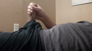 Man squirts after beating it in his raiment