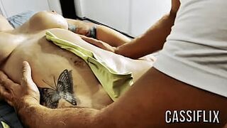 The ebony chap rubbed himself against me and I couldn't take it anymore.