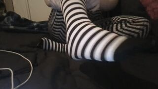 Naked Marvelous, Stinky Freet Get Spa Day Massage With Scented Lotion, in And Without Haunch Socks