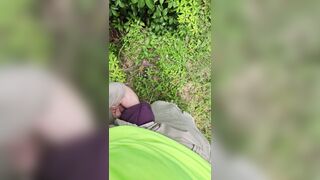 Aaron Skeetman Peeing In The Grass In Flip Flops