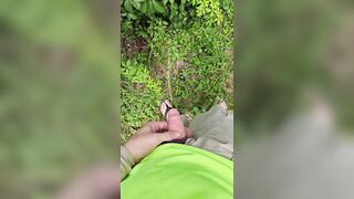 Aaron Skeetman Peeing In The Grass In Flip Flops