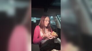 Italian Artemisia Love Eating in the car Full Movie scenes on OF