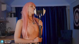 ASMR Golden-haired Moist ???? Ear Licking 3Dio - Elsa ASMR