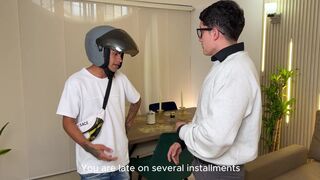 Cornudo me da a su mujer y la follo y luego lo besa con mi cum en su boca! Naty Delgado, Pipeboy