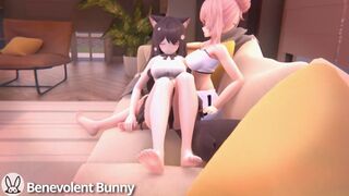 Growth treats (Giantess growth animation)