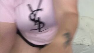 Sloppy BJ and mother I'd like to fuck titty bang