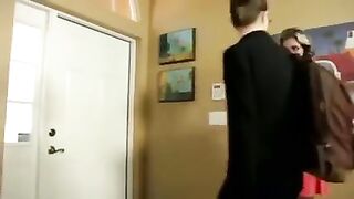 Mom is glad to have her college girl home 