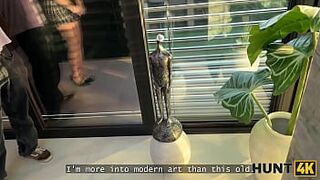 HUNT4K. Una Fairy was picked up by a stranger and was showing her titties