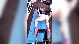 Hot crossdresser Lucy anal sex toy enjoyment