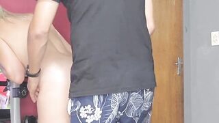 Banging my stepmom in her booty on her exercise bike