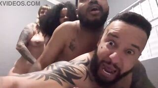 We went to a barbecue at a pair of allies' abode! And we all ended up in couch in a hawt fuckfest with a palpitating ramrod and a snatch oozing with cum.