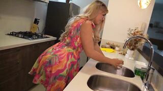 I lifted my neighbour's costume and pushed it all into her constricted snatch