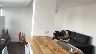 caught my stepdad masturbating and I did the same, anal masturbation and DP on the k